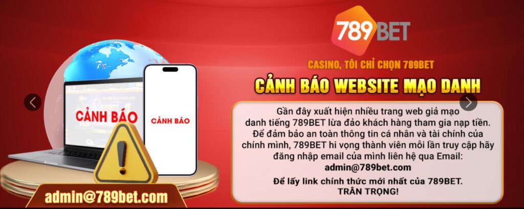 Chỉ nên truy cập link chính thức 789bet tránh bị mạo danh