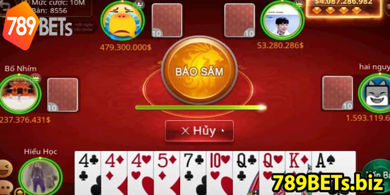 Người chơi có thể tham gia game sâm lốc cùng bạn bè